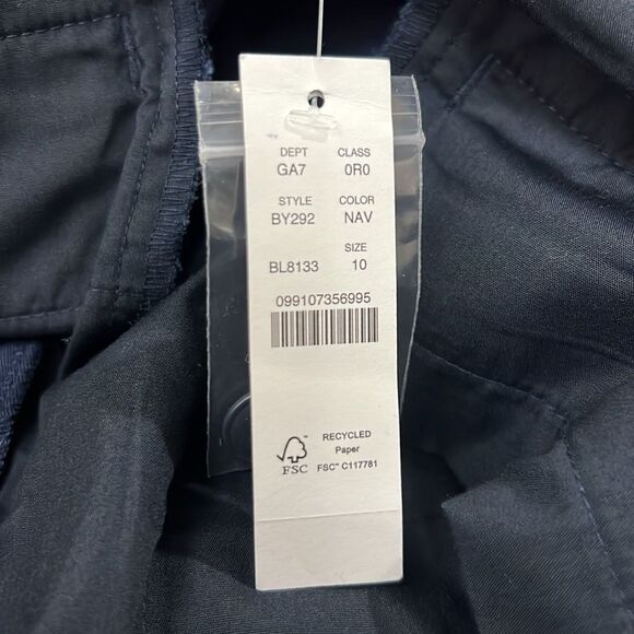 J. Crew by292 Kate Straight-leg Pant In Chino in Navy NWT/repaired  size 10 - Picture 5 of 10